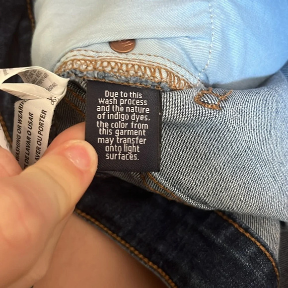 Madewell Dark Denim Mini Front Slit Button/Zipper Skirt A23 - Picture 5 of 5